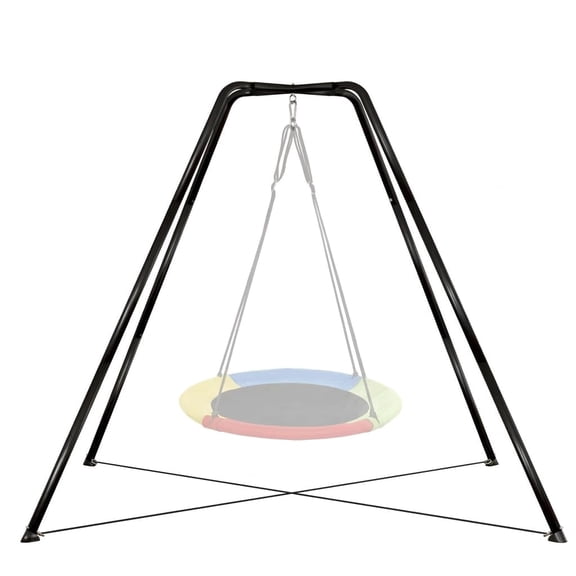 Skybound Swing Stand for Kids, 330LBS Heavy Duty Metal Swings Frame for Backyard Indoor, Anti-Rust All Weather Resistance, Saucer Swing Not Included, Black