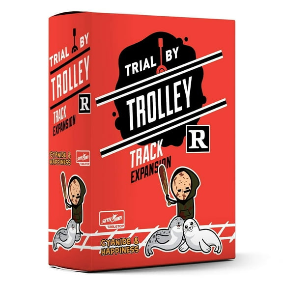 Skybound: Trial by Trolley: R Rated Track Expansion - Skybound Games, |100 New Cards |Adult Party Game of Moral Dilemmas & Trolley Murder, Fast Paced & Hilarious