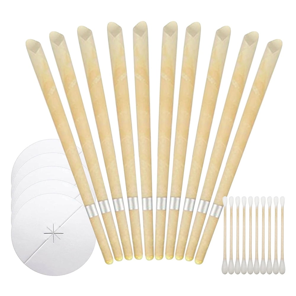 40 pack beeswax ear candles wax removal 9 inches natural ear wax candles for ear candling wax