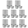 thumbnail image 1 of Skycarper 8Pack Razor Holder for Shower,Shower Razor Holder, Shower Razor Hook,Stainless Steel Utility Hooks for Towel，Loofah, Kitchen and Bathroom Supplies，Waterproof ，Self Adhesive - Silver, 1 of 8