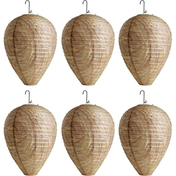 Wasp Nest Decoy Hanging Wasp Deterrent for Wasps Hornets Yellow Jackets