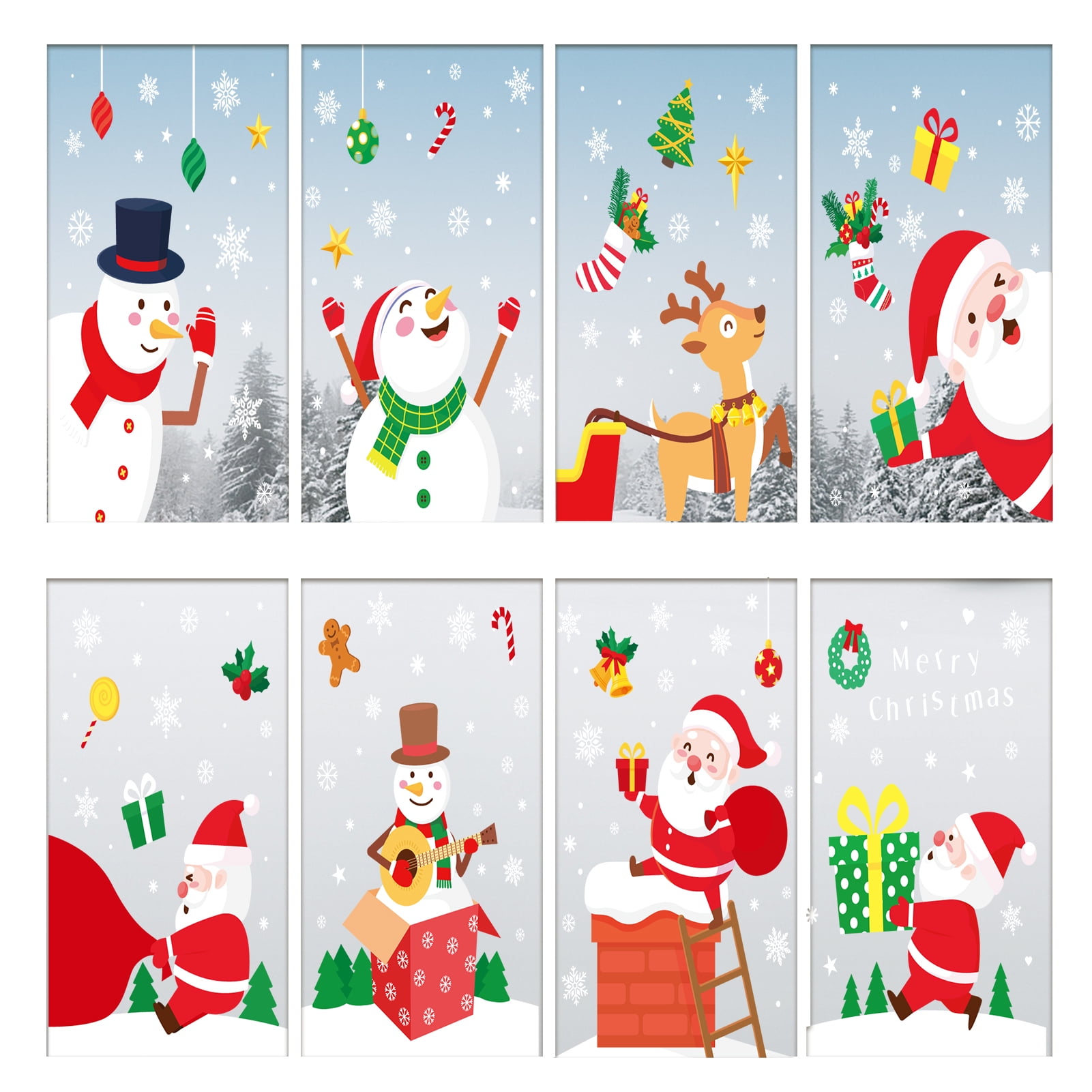 Design, 218 Pieces Foam Snowflake Stickers Christmas Selfadhesive Snowflake  Glitter