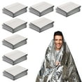 thumbnail image 1 of 8Packs Emergency Blankets, Mylar Thermal Space Blanket for Survival Gear, Solar Camping Shelter, Emergency Kit & Supplies Outdoor Backpacking, 1 of 9