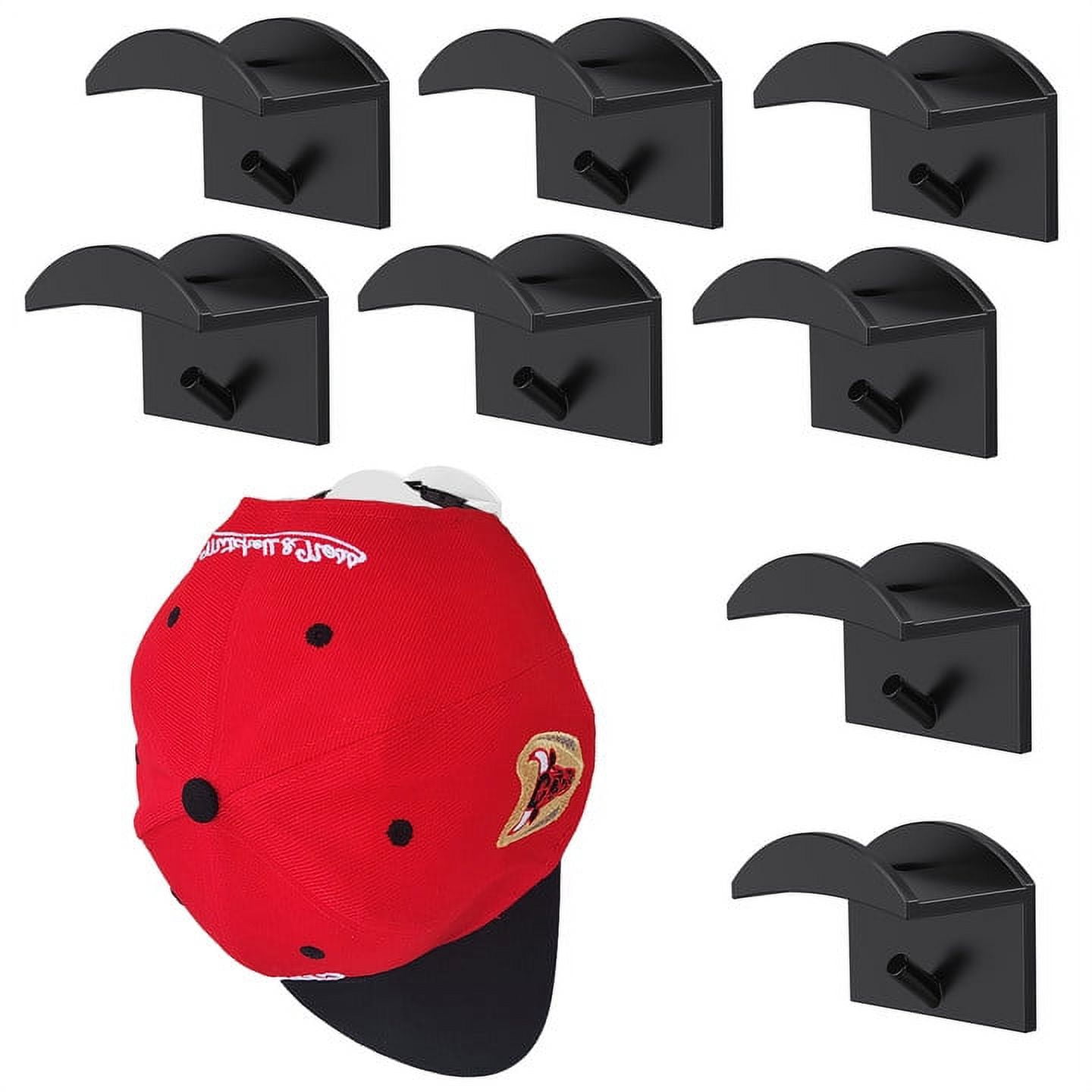 Skycase Hat Hooks for Wall 8 Pieces Adhesive Hat Hooks No Drilling Strong Hold Hat Hangers Minimalist Hat Rack Hooks for Baseball Caps Display Hang Household Items Black in Moldova at MDL 544 Rating 5