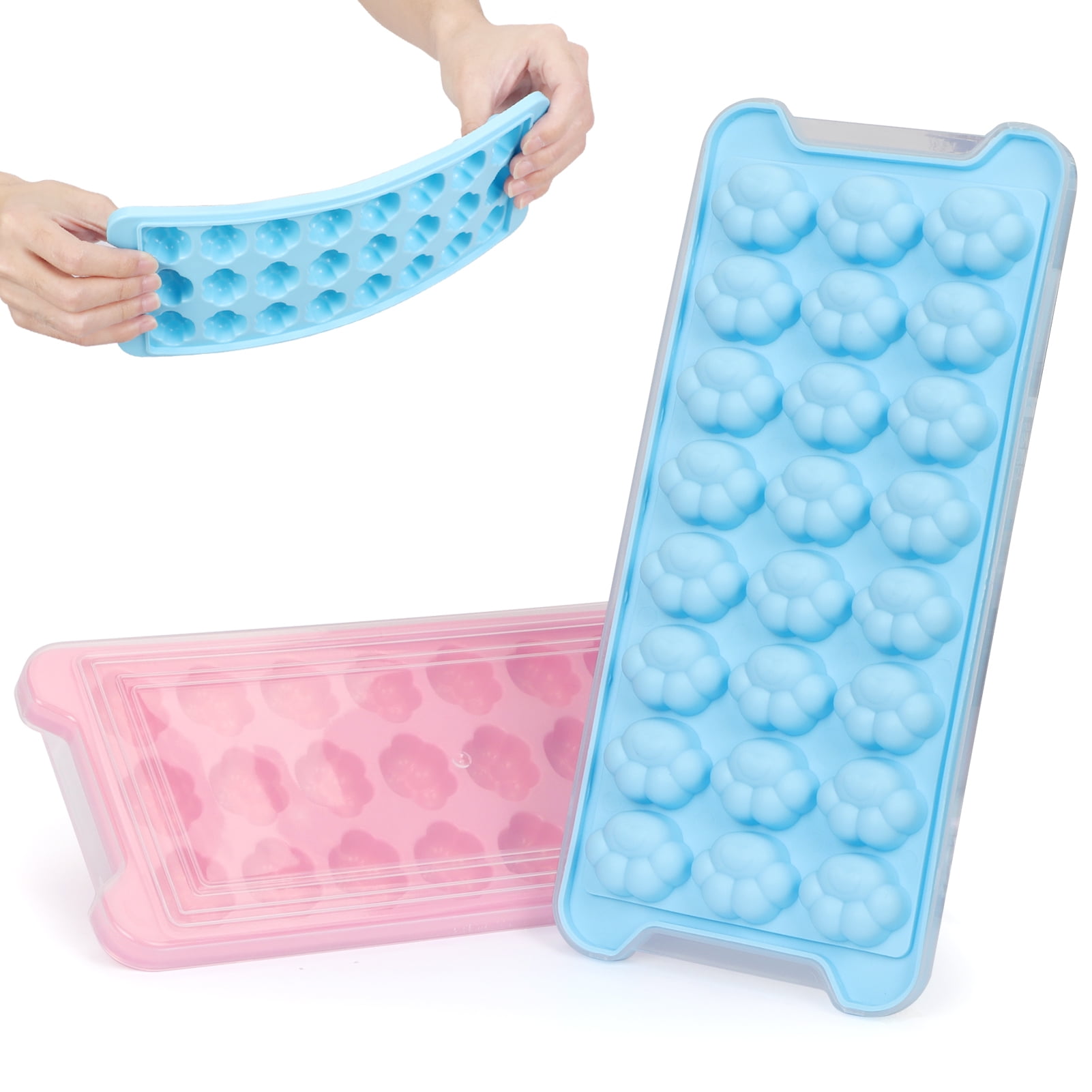 Cat Paw Ice Tray Mold Homemade Ice Cube Box Home Freeze Ice Cube Tray  Kitchen Refrigerator Ice Making Tool With Lid Soft Bottom - Temu