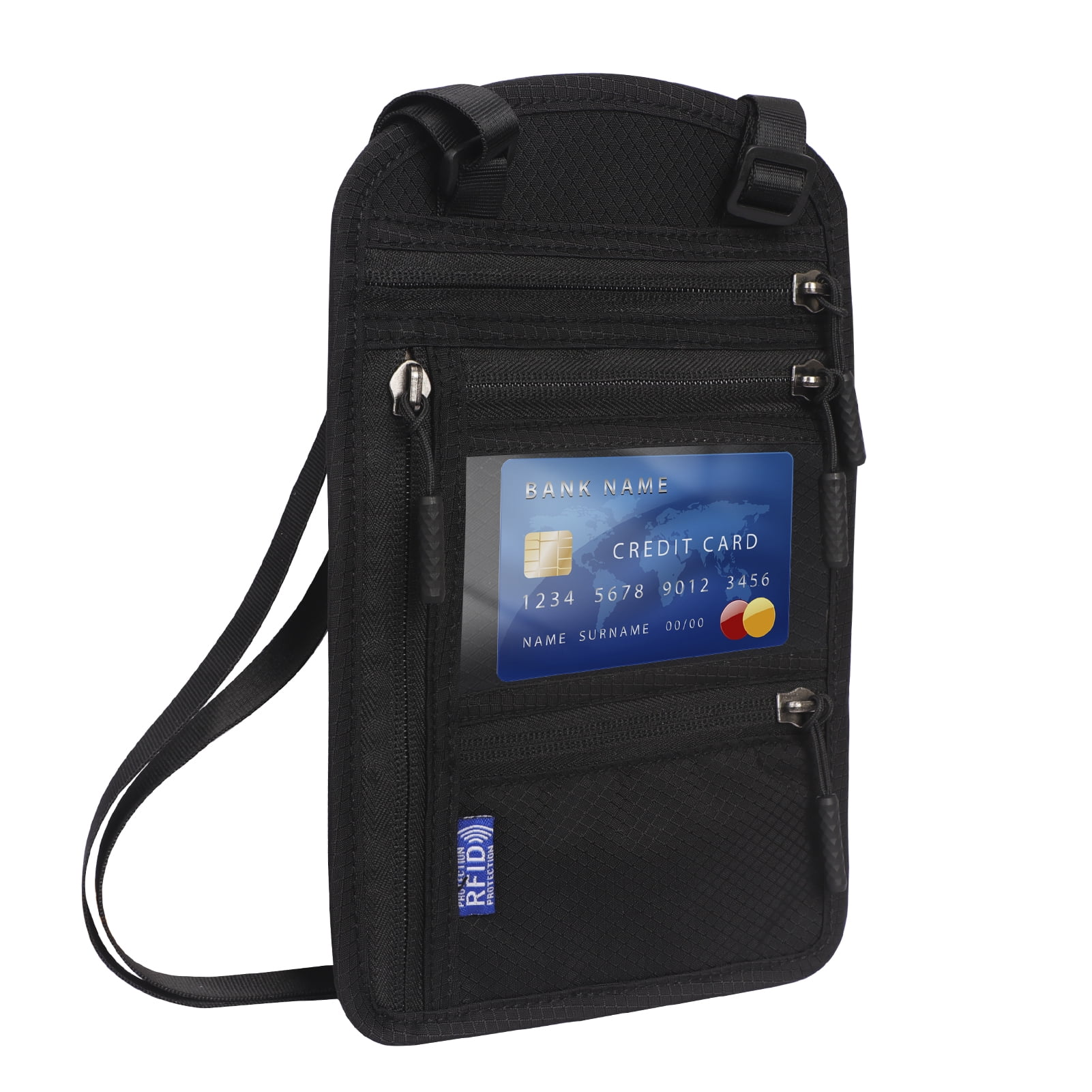 ComfiTime Passport Holder – RFID Blocking Passport Wallet for Cash, Travel  Wallet Passport Cover with Vaccine Card Holder for Men/Women, Waterproof PU