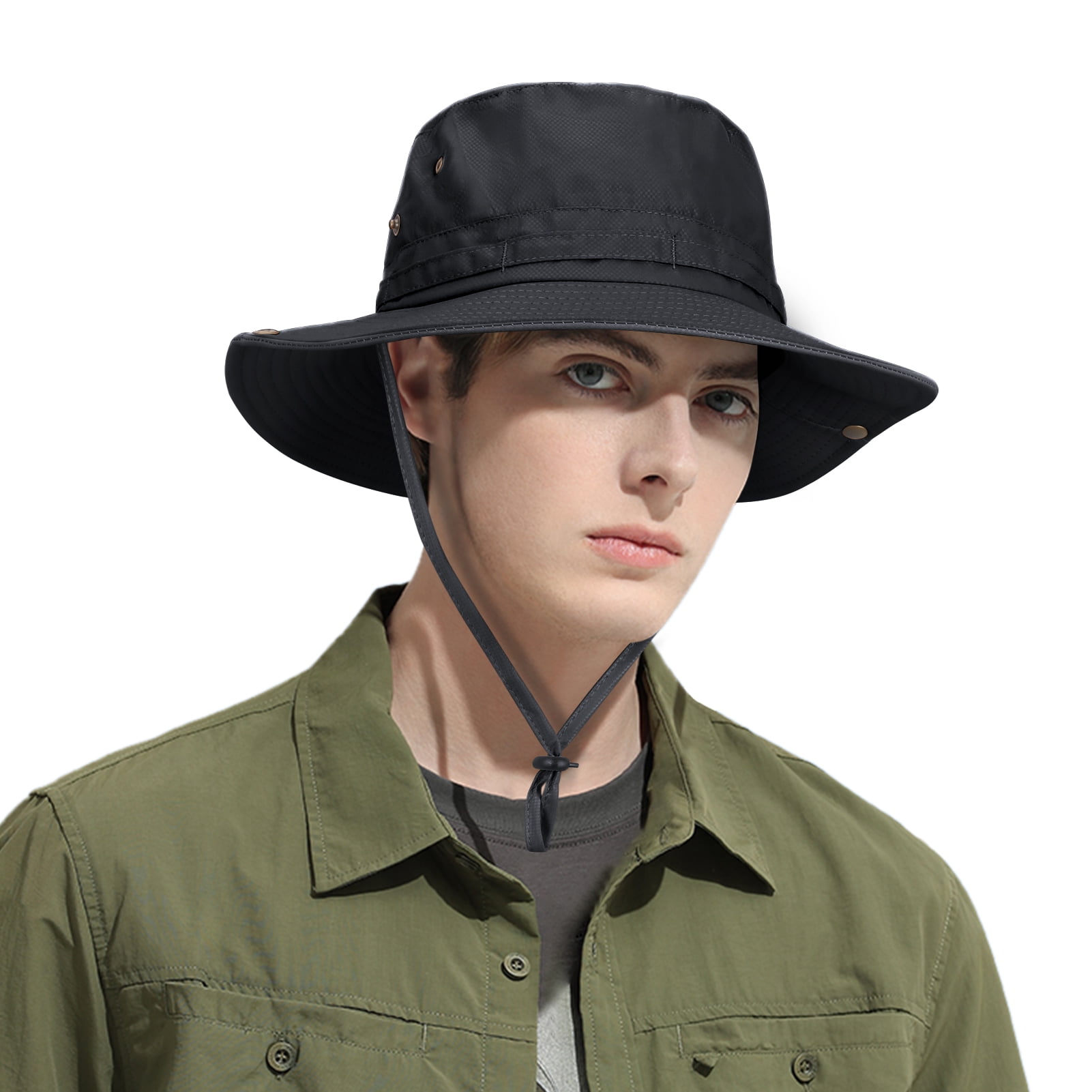 Skycase Sun Hat for man & Women,Outdoor Fishing Summer Hat with Wide Brim  and Adjustable Buckle,Breathable Summer Hat for Fishing Hiking Garden