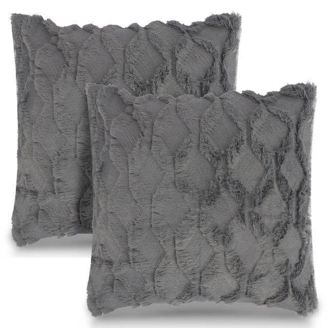 Skycase Throw Pillow Covers,18*18 inches (2 Pack) Soft Velvet Square