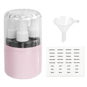Skycase 4-in-1 Travel Bottles, Refillable Bottles, Includes Accessories, Pink, 4 Count
