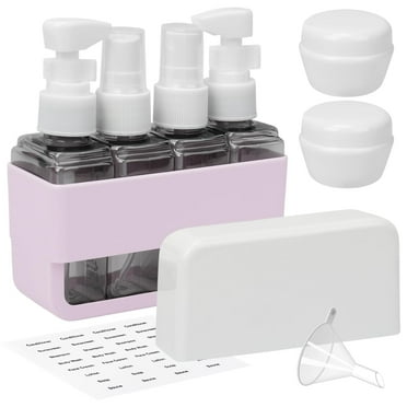Skycase Travel Toiletries Containers - TSA Approved Travel Bottles Refillable Shampoo Perfume - Travel Size Essentials, Airplane Travel Mini Kit
