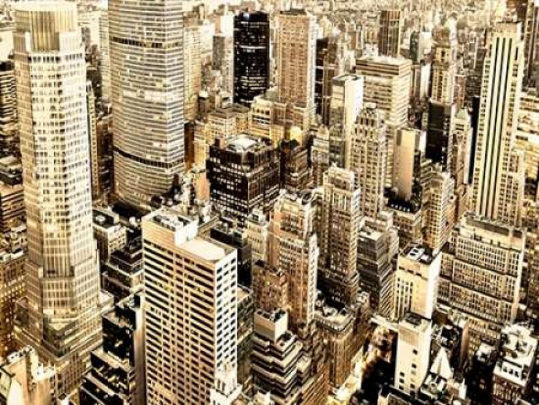 Skycrapers in Manhattan NYC Canvas Art - Vadim Ratsenskiy (22 x 28)