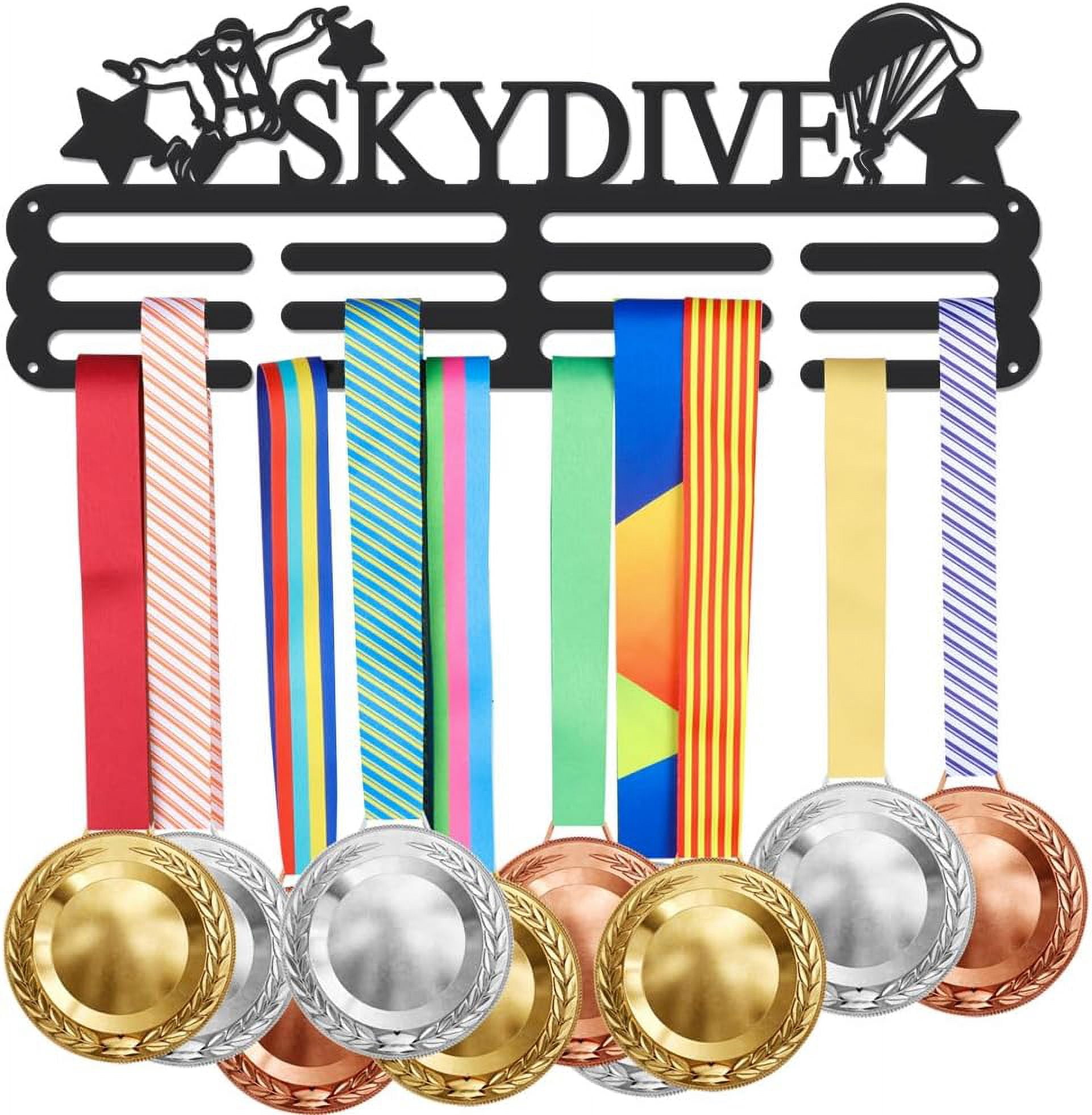 Skydiving Frame Skydive Medal Holder Display Hanger Rack Frame for Skydive Athletes ...