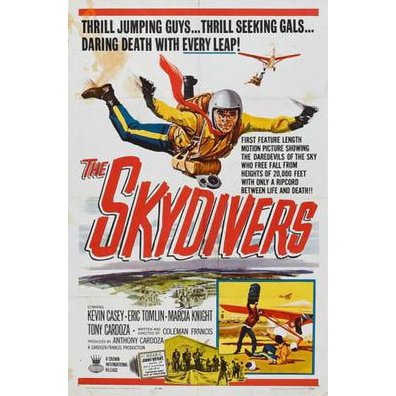 Skydivers The Movie Poster Giclee Print Reprint 27inx40in for any room 27x40 Square Adults AB Posters