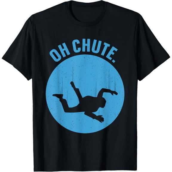 Skydiving Art For Men Women Parachute Skydiver Paragliding T-Shirt men and women can wear, black, white, gifts