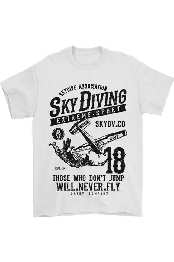 Skydiving Extreme Sports Skydiver Freefall T-Shirt
