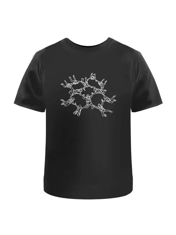 Skydiving Formation Unisex T-Shirt - 100% Cotton