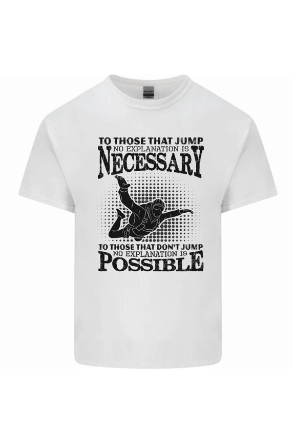 Skydiving No Explanation Freefall Funny T-Shirt