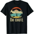 thumbnail image 1 of Skydiving Oh Chute Parachute Paraglide Retro Vintage T-Shirt, 1 of 4