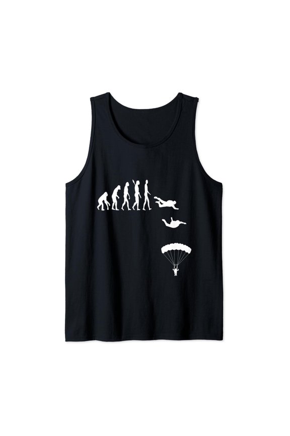 Skydiving Skydiver Evolution Parachuting Jump Skydive Tank Top Size S-3XL