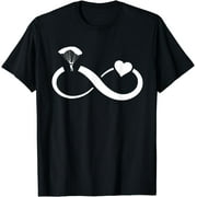 Skydiving Skydiver Infinity Heart Parachute Paragliding T-Shirt