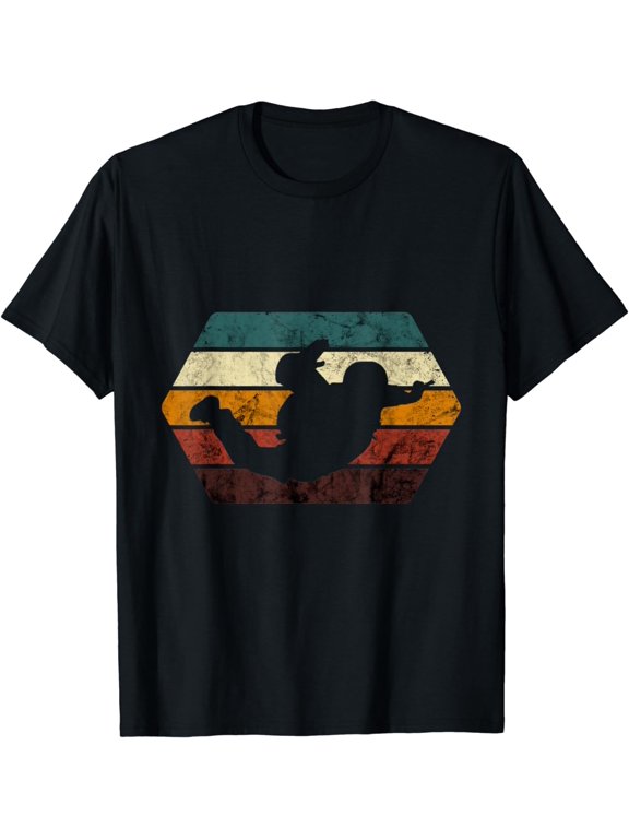 Skydiving Vintage Retro Paragliding Parachute Skydiver T-Shirt