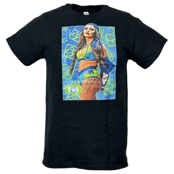 Skye Blue Poster Print Black T-shirt