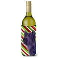 thumbnail image 1 of Skye Terrier Candy Cane Holiday Christmas Wine Bottle Hugger, 1 of 1