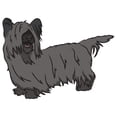 thumbnail image 1 of Skye Terrier Decal | Indoor/Outdoor | Dog Lover Super Cute Sticker for SUV Windows, Dorm Rooms, Bedroom, Offices | SignMission personalized gift | 18", 1 of 2
