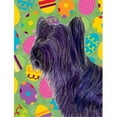 thumbnail image 1 of Skye Terrier Easter Eggtravaganza House Size Canvas Flag, 1 of 1