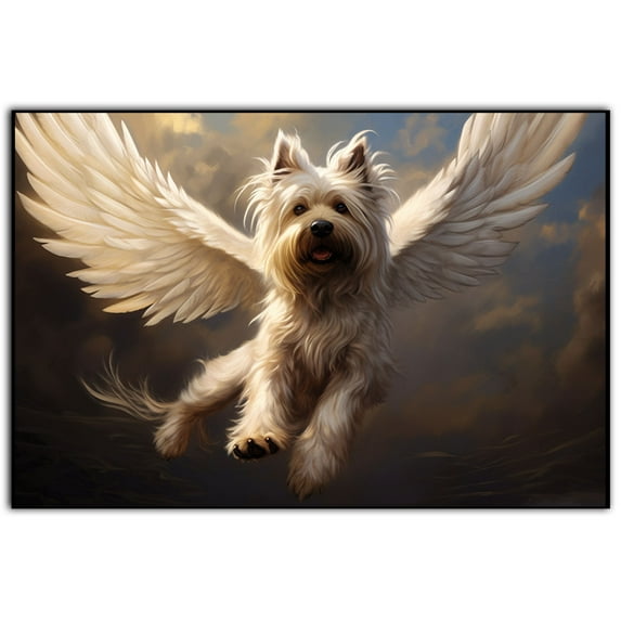 Skye Terrier Gift - Cat or Dog Pet Loss Gift for a Grieving Friend - Pet Remembrance Gift and Sympathy Photo Keepsake, wall paper, kitchen wall décor