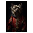thumbnail image 1 of Skye Terrier Pets Portrait Painting of Dog Renaissance Style on Canvas Royal Pet Portrait from Photo, Wall Art Print for Home Decor, Modern Wall Decoration, 1 of 5