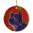thumbnail image 1 of Carolines Treasures SS4670-CO1 Skye Terrier Red Snowflakes Holiday Christmas Ceramic Ornament, Multicolor, 1 of 2