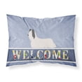 thumbnail image 1 of Skye Terrier Welcome Fabric Standard Pillowcase Blue, 1 of 2