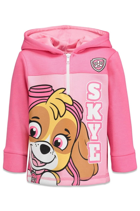 Skye Toddler Girls Fleece Half Zip Hoodie Toddler to Big Kid