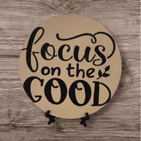 Skye's Creations Wood Inspirational Sign Focus on the Good