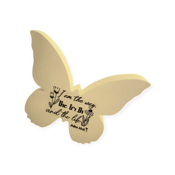 Skyes Creations Inspirational Butterfly Ceramic Butterfly Sign