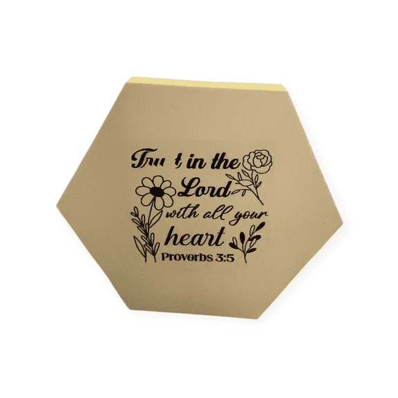 Skyes Creations Inspirational Hexagon Sign