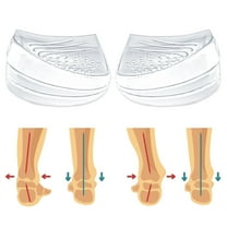 Skyfoot 3 Layers Adjustable Heel Wedge Inserts for Supination & Pronation Correction, Adhesive Medial & Lateral Heel Insoles for Bow Legs, Knee Pain, Foot Alignment