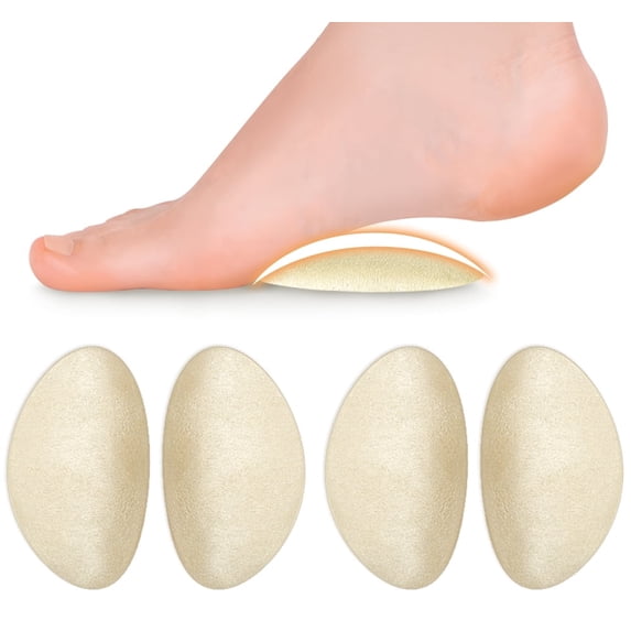 Skyfoot Arch Support Inserts, for Flat Feet, Plantar Fasciitis, Foot Pain Relief, 2 Pairs, Beige
