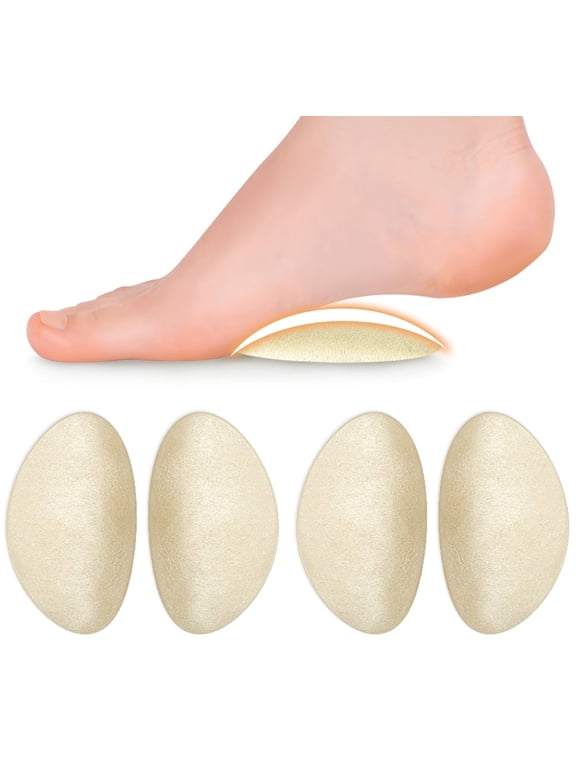 Arch Support Inserts, for Flat Feet, Plantar Fasciitis, Foot Pain Relief, 2 Pairs, Beige