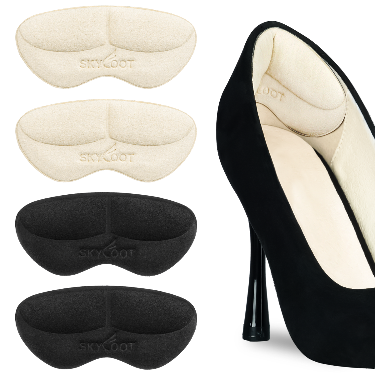 Heel Grip Liner Insert for Shoes Too Big,Shoe Filler Improved Shoe Fit