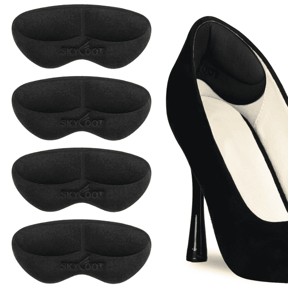 Skyfoot Heel Grips Liner Cushions Inserts, Full Cover Heel Filler Pads for Loose Shoes, Shoe Too Big, Improved Shoe Comfort and Fit, Heel Protector to Prevent Heel Blister