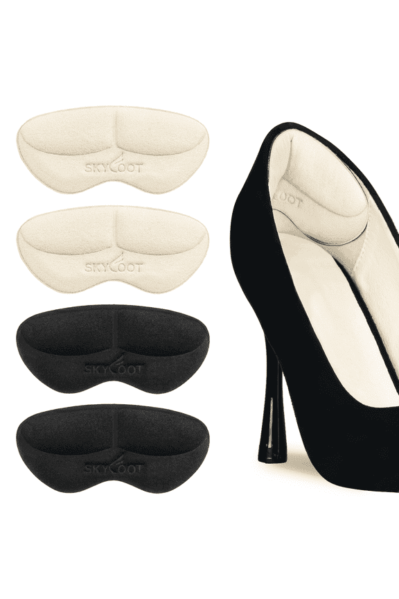 Heel Grips Liner Cushions Inserts, Full Cover Heel Filler Pads for Loose Shoes, Shoe Too Big, Improved Shoe Comfort and Fit, Heel Protector to Prevent Heel Blister