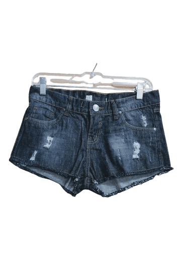 Denim Fringe Shorts