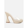 thumbnail image 1 of Skyhigh Clear Strap Block Heel Sandals, 1 of 11