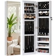 thumbnail image 1 of Skyhill Jewelry Cabinet,40in Jewelry Armoire Organizer,Mirror without borders,Door or Wall Mounted（White）, 1 of 9