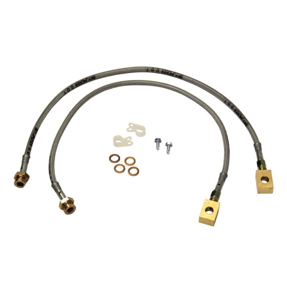 Brake Hose Kit for 1994-1995 Jeep YJ Wrangler, Incl. Left & Right Front & Rear Crown Automotive main image 0