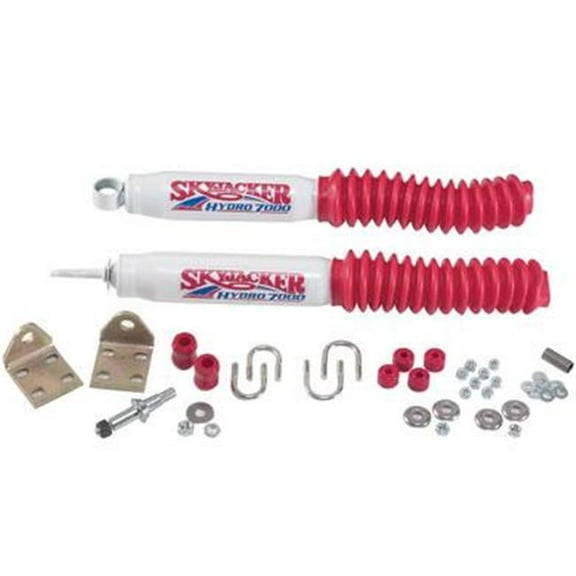Skyjacker Dual Steering Stabilizer Kit with Red Boots