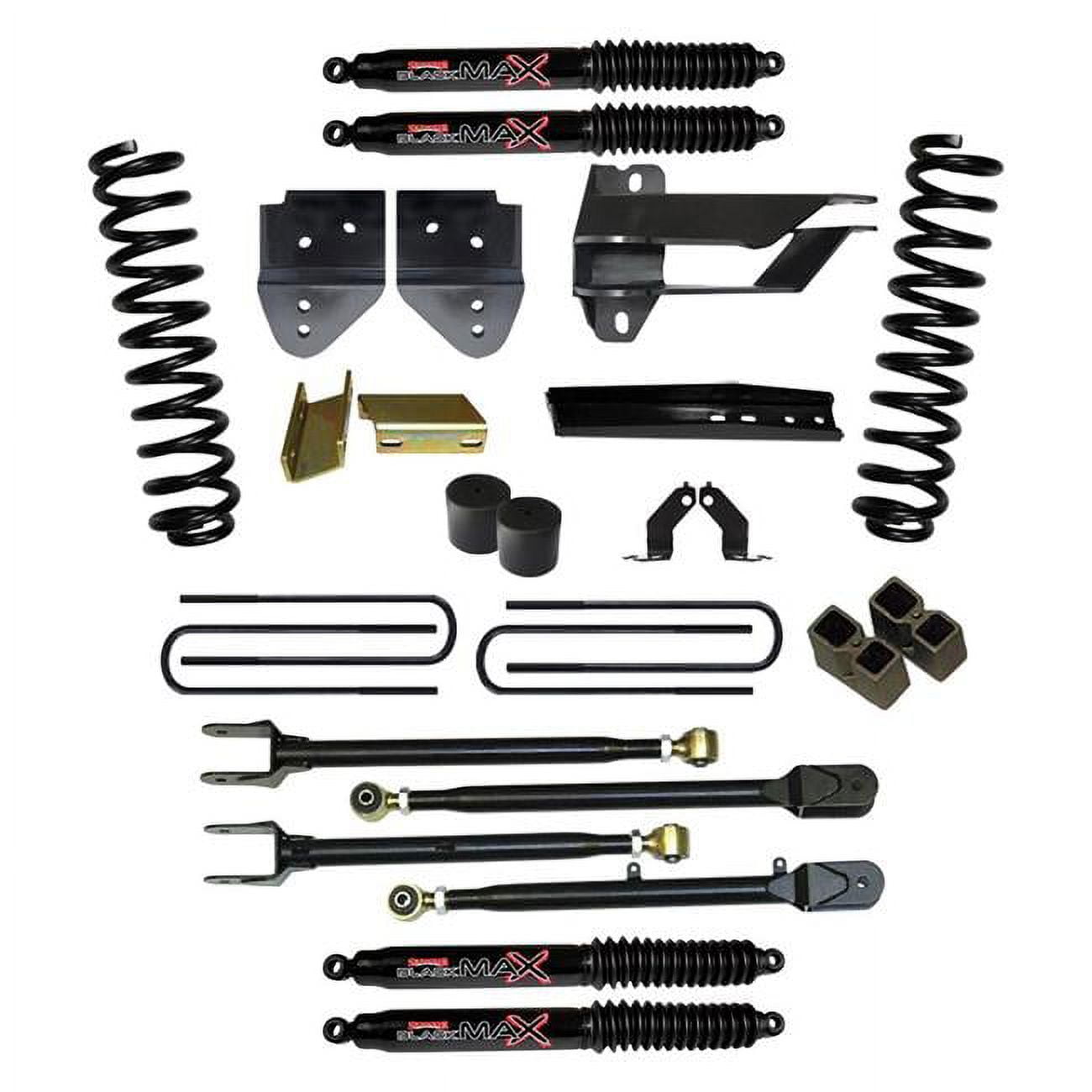 Skyjacker 6 Inch Front 4 Link Conversion Suspension Lift Kit With Black ...