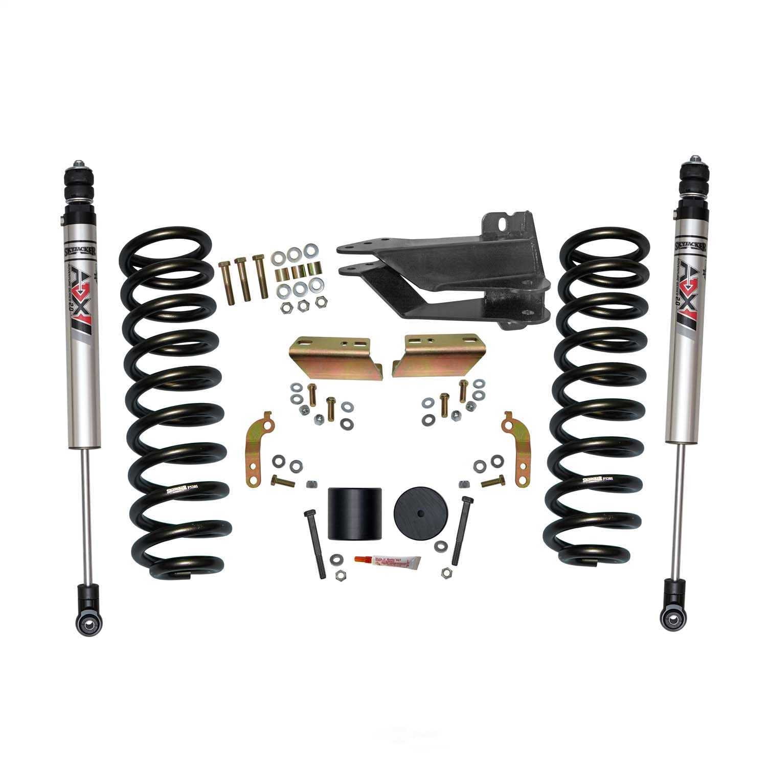 Skyjacker Suspensions F1720VBK-XM 2.5 In. Front Leveling Kit With ADX M2.0 Aluminum Monotube Shocks